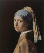 Jan Vermeer girl with apearl earring Spain oil painting artist